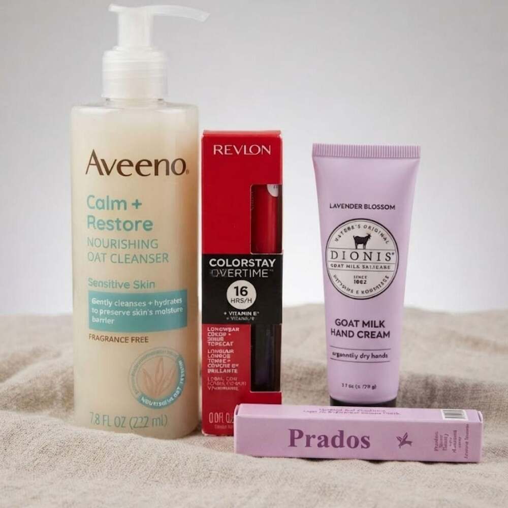 Aveeno Revlon Dionis Prados Beauty Skincare Bundle